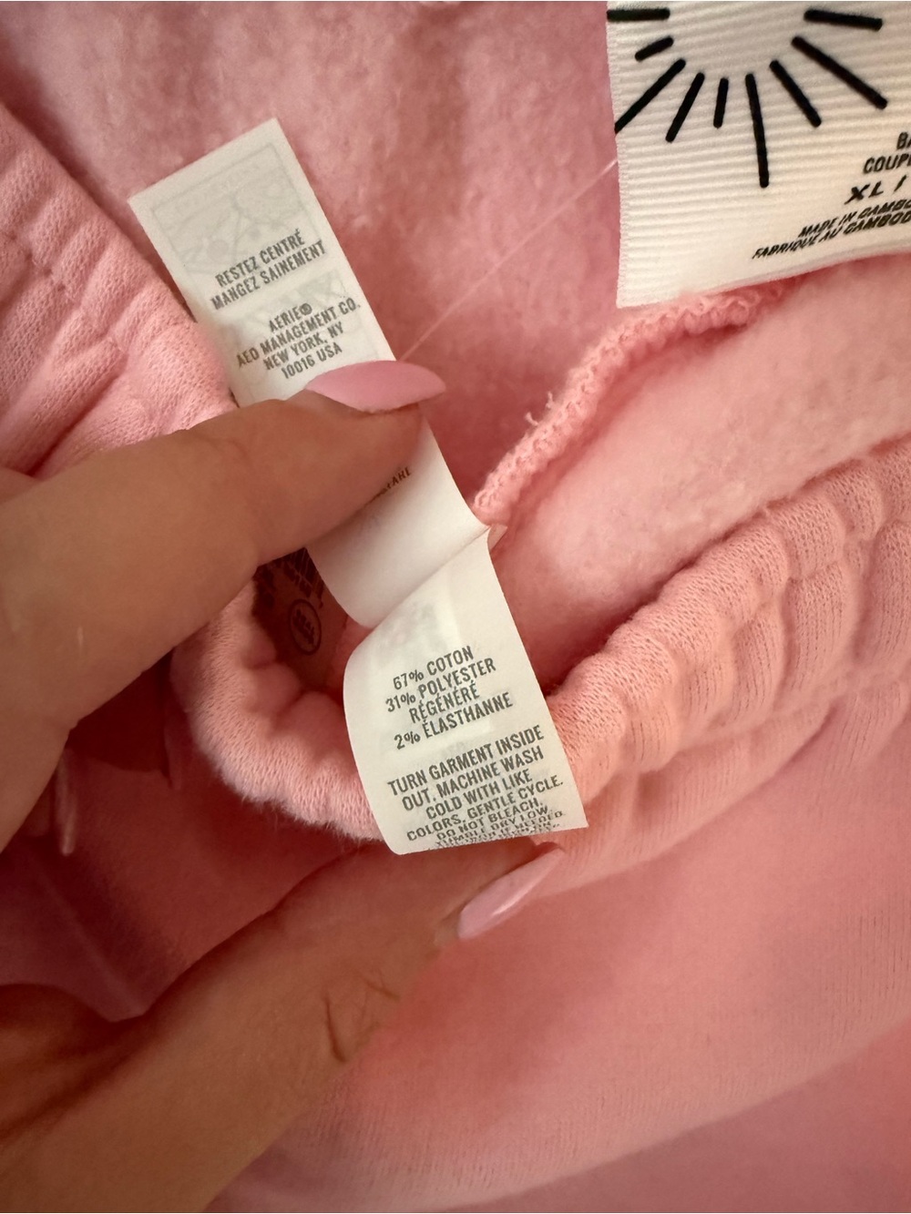 347. NWT AERIE CLOUD FLEECE BAGGY JOGGER - Picture 8 of 8